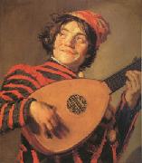 Frans Hals Jester with a Lute (mk05) painting